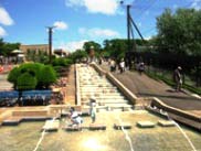 夏は水場で遊べるよ